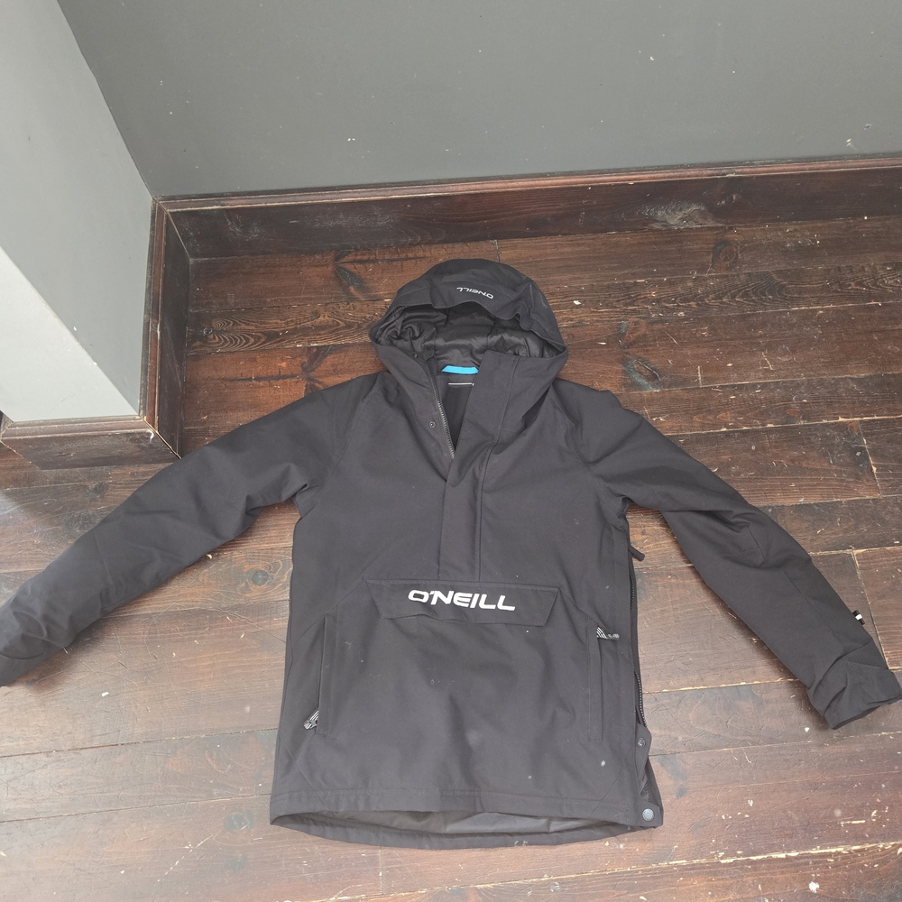 O'Neill Black Hooded Ski Anorak